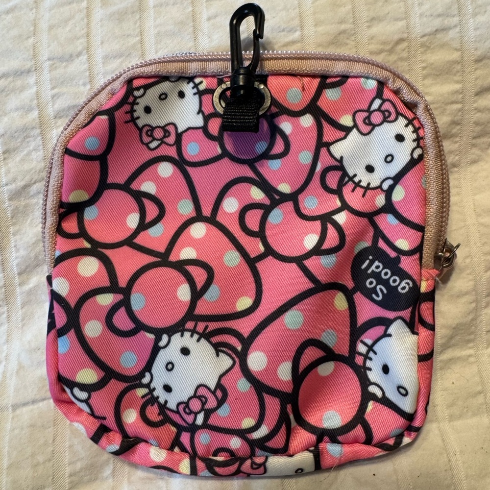 Sanrio-Hello Kitty Bundle With Pink Pouch, 2 Hair Ties, & Pen 3-Piece Set - Picture 4 of 9